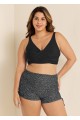 Black Twisted Front Fashion Plus Size Bikini Top