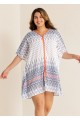 Fashion V-Neck Double Side Slits Cover Up
