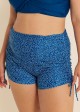 Blue Dot Adjustable Side Tie Swim Short Bikini Bottom