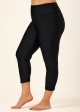 Black Plus Size Modest Swim Shorts Swimsuit Beach Bottom
