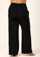 Black Knotted Plus Size Modest Fashion Loose Cover Up Swimsuit Pants