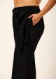 Black Knotted Plus Size Modest Fashion Loose Cover Up Swimsuit Pants