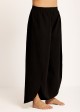 Black Through Side Split Curvy Swim Cover Ups Fly Away Pants