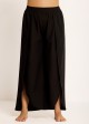 Black Through Side Split Curvy Swim Cover Ups Fly Away Pants