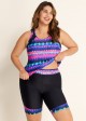 Purple Pink Ombre Sporty Racerback Tankini Set